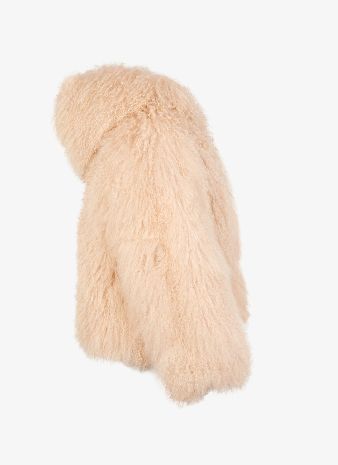 Mongolia Lambskin Hooded Jacket ALAÏA BEIGE MONGOLIA LAMBSKIN HOODED JACKET